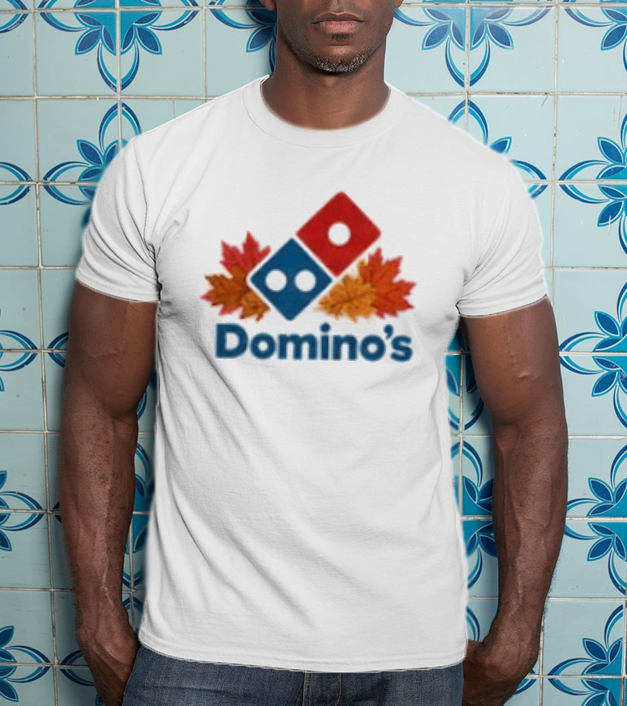 Domino's Thanksgiving Autumn Leaves Pizza Celebration T-Shirt