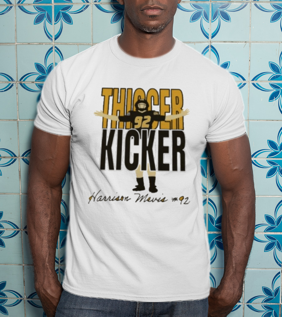 Harrison Mevis 92 Thiccer Kicker Football Player T-Shirt