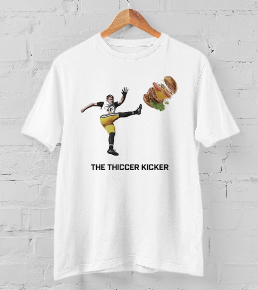 Harrison Mevis Thiccer Kicker Football Burger Twist T-Shirt