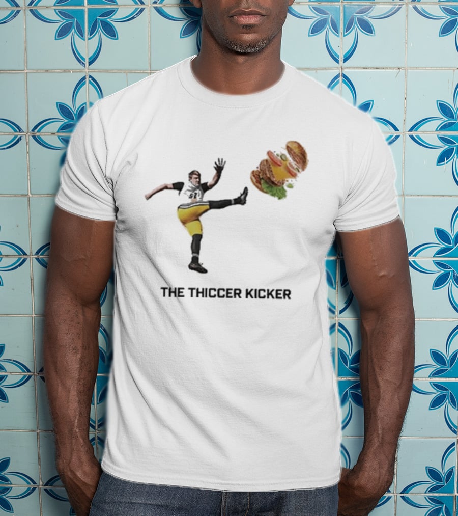 Harrison Mevis Thiccer Kicker Football Burger Twist T-Shirt