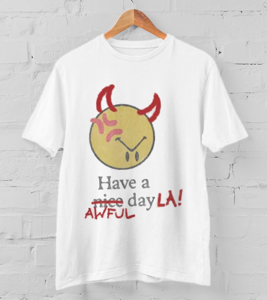 Isaiah Rashad Awful Day LA Anniversary Show 2026 Souvenir T-Shirt