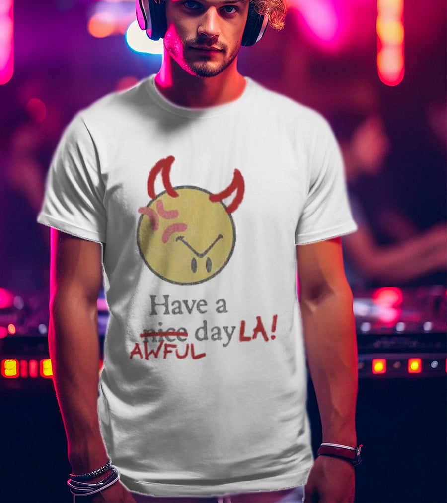 Isaiah Rashad Awful Day LA Anniversary Show 2026 Souvenir T-Shirt
