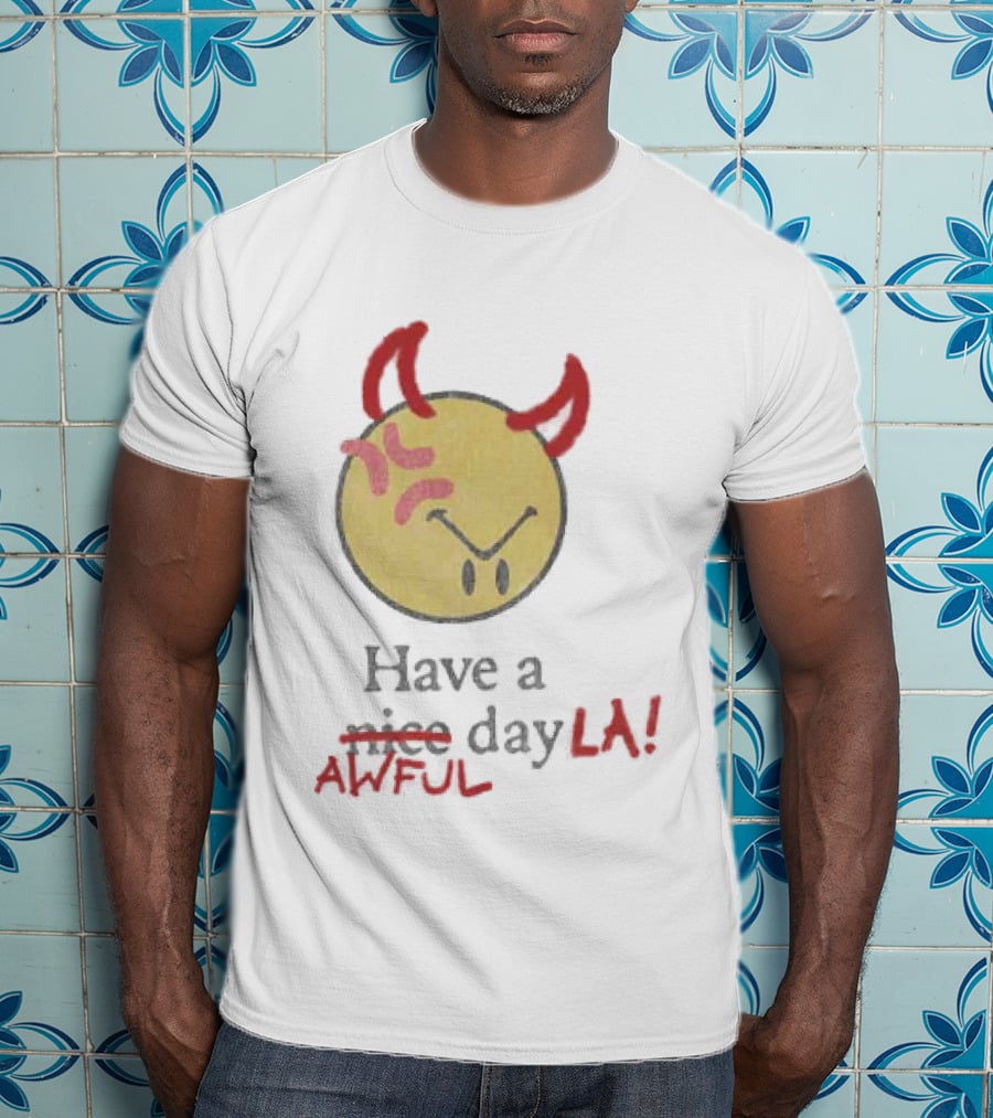Isaiah Rashad Awful Day LA Anniversary Show 2026 Souvenir T-Shirt