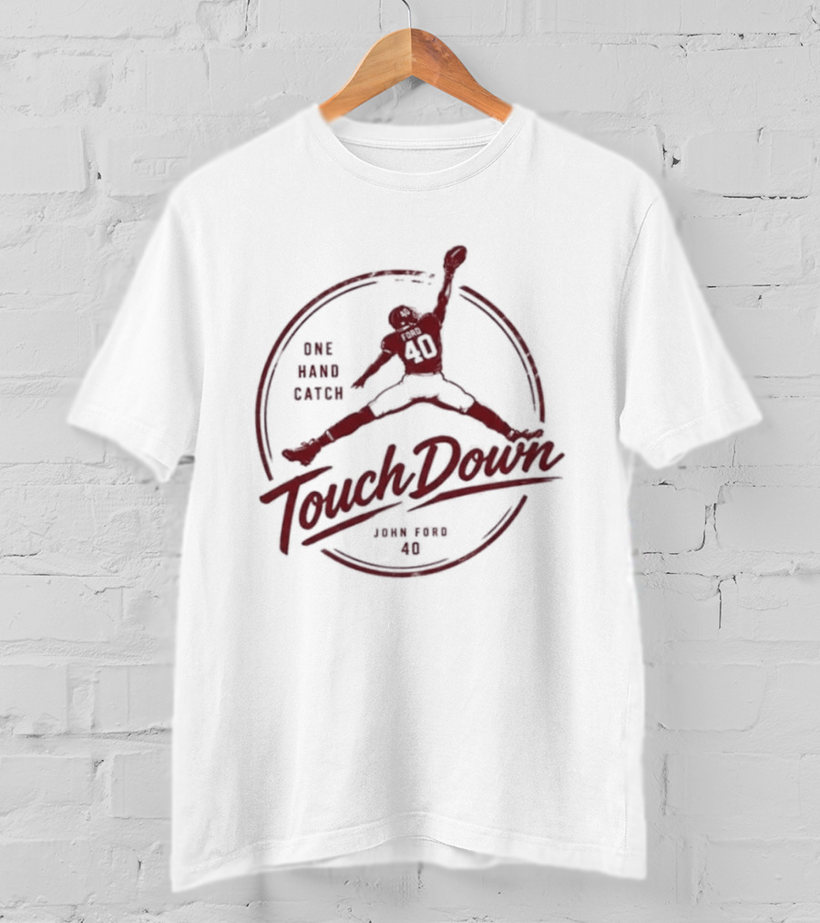 John Ford One Hand Catch Touchdown NCAA 2026 T-Shirt
