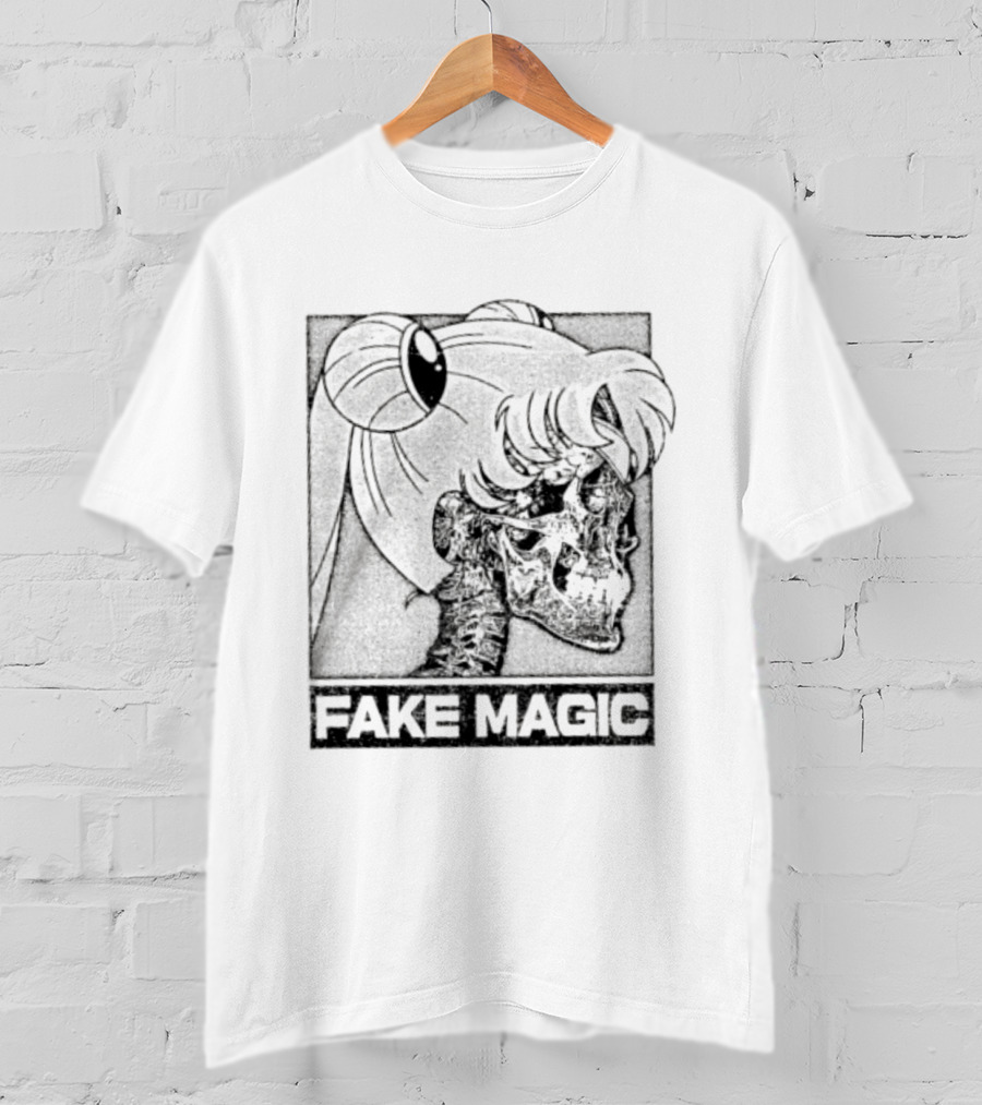 FAKE MAGIC Skull Anime Goth Sailor Moon T-Shirt
