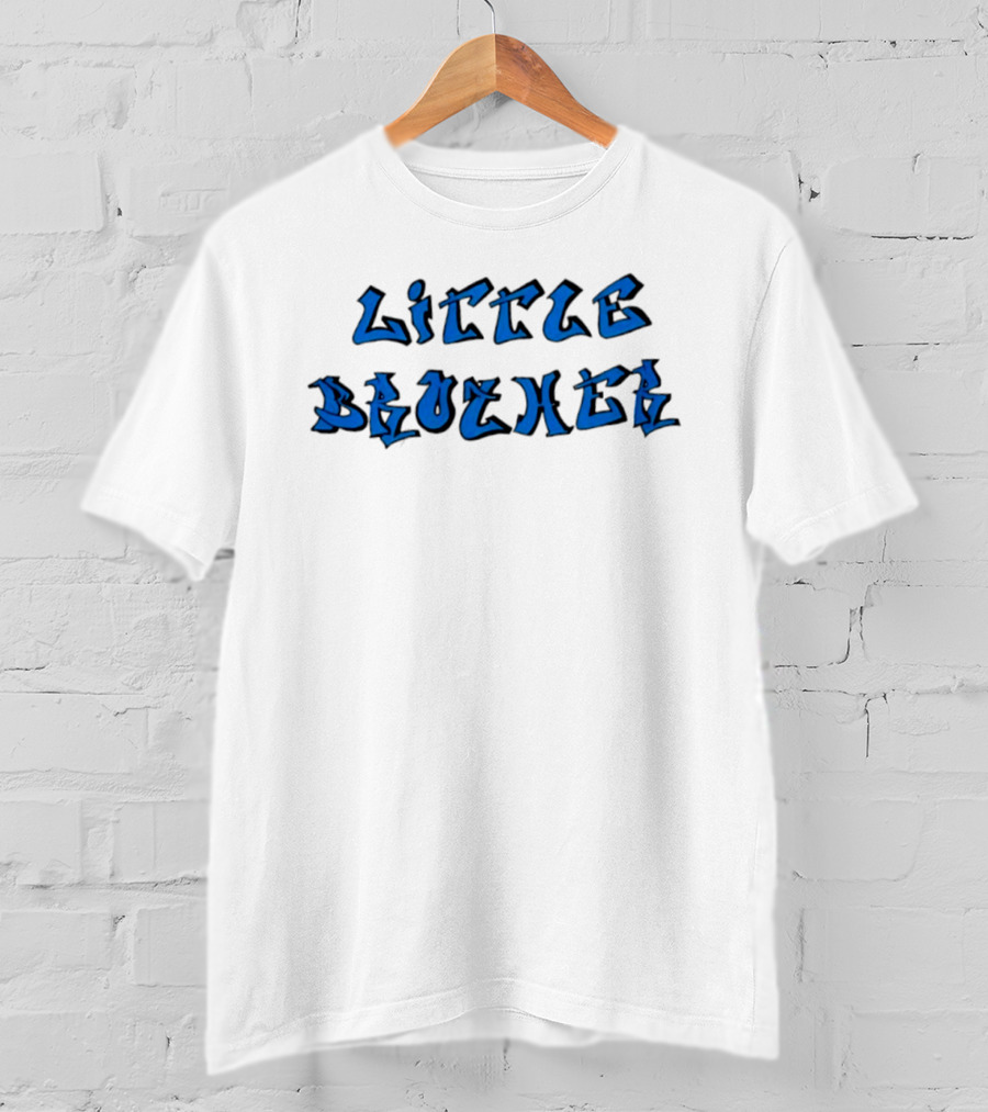 Little Brother Blue Graffiti Style Family Siblings T-Shirt