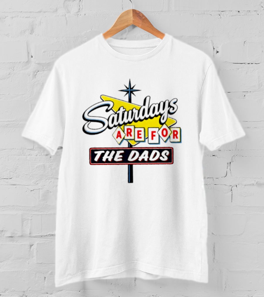 Saturdays Are For The Dads Retro Neon Sign T-Shirt