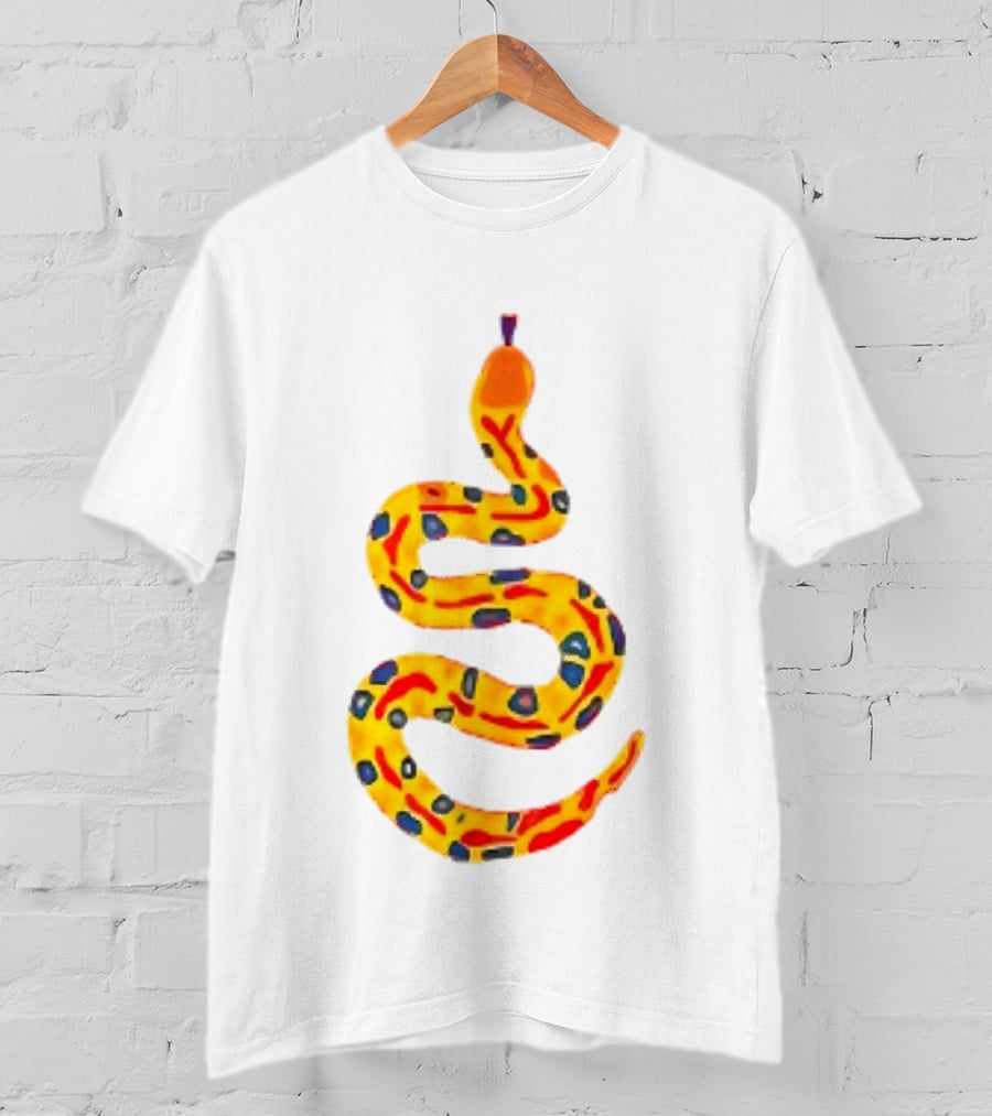 Snake What A Lovely Day To Be A Pain In The Ass Colorful Pattern Two Sided T-Shirt