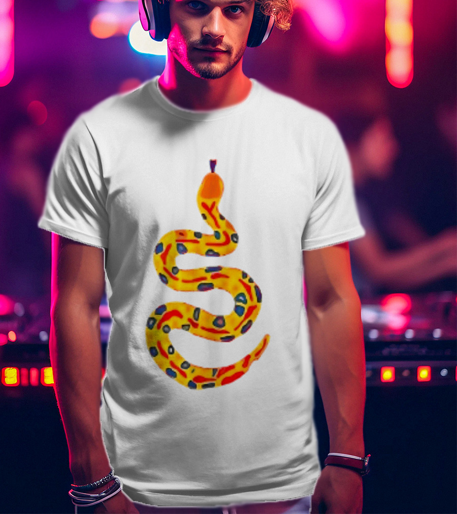 Snake What A Lovely Day To Be A Pain In The Ass Colorful Pattern Two Sided T-Shirt