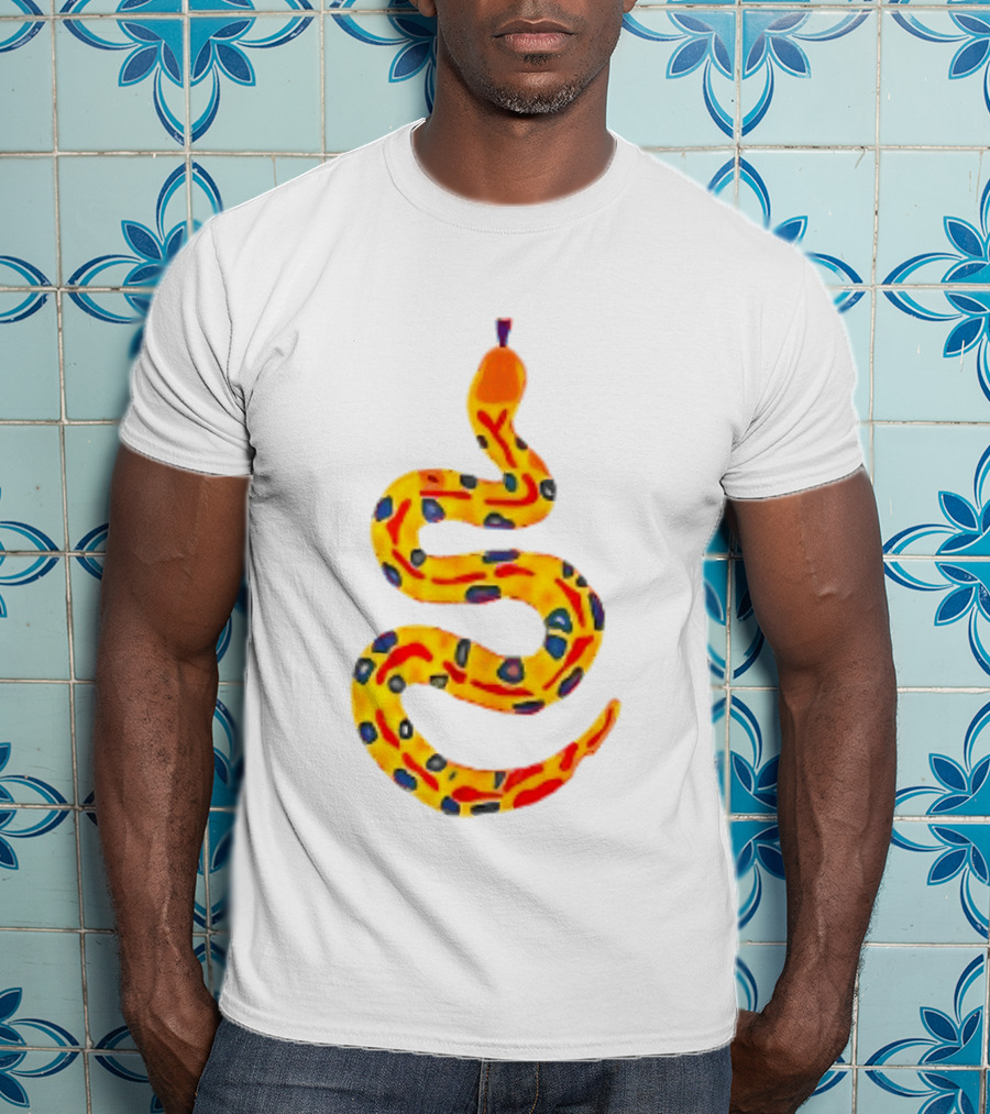 Snake What A Lovely Day To Be A Pain In The Ass Colorful Pattern Two Sided T-Shirt