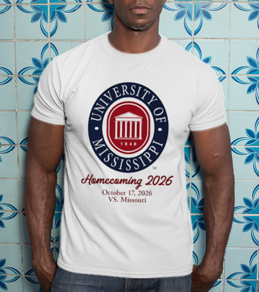 University Of Mississippi Homecoming 2026 October 17 Vs Missouri T-Shirt