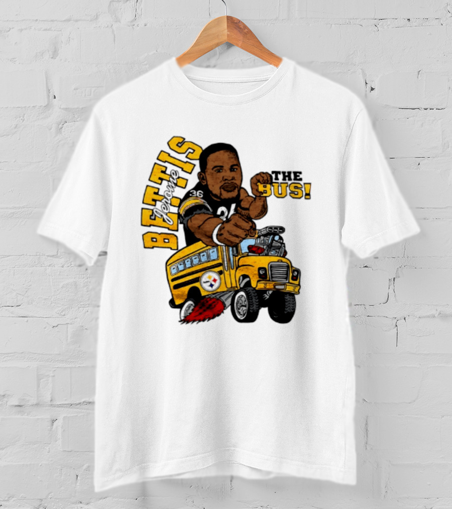 Pittsburgh Steelers Jerome Bettis The Bus Caricature Bettis The Bus T-Shirt