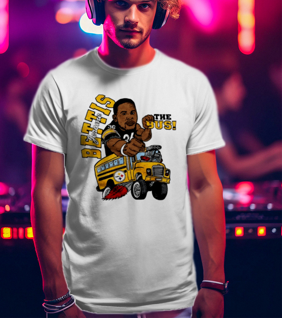 Pittsburgh Steelers Jerome Bettis The Bus Caricature Bettis The Bus T-Shirt