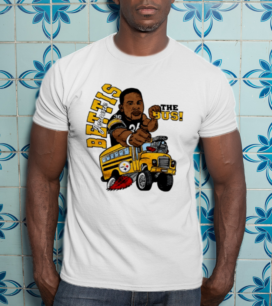 Pittsburgh Steelers Jerome Bettis The Bus Caricature Bettis The Bus T-Shirt
