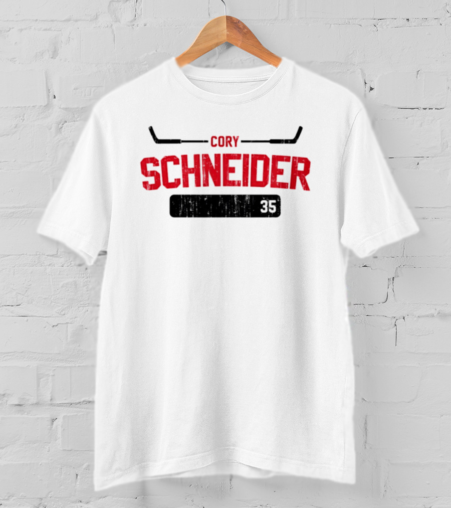 Cory Schneider New Jersey Devils 35 Athletic Name And Number T-Shirt