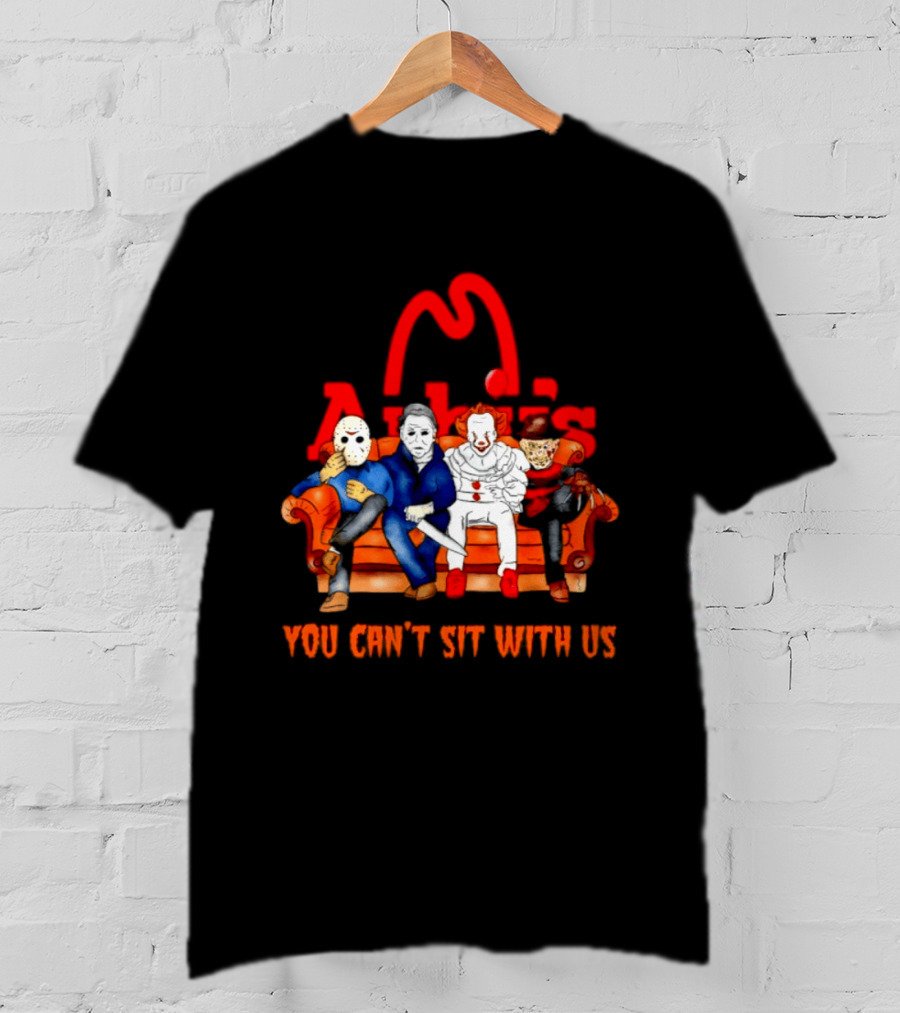 Arby's Horror Movie Friends Halloween 2026 You Can't Sit With Us T-Shirt