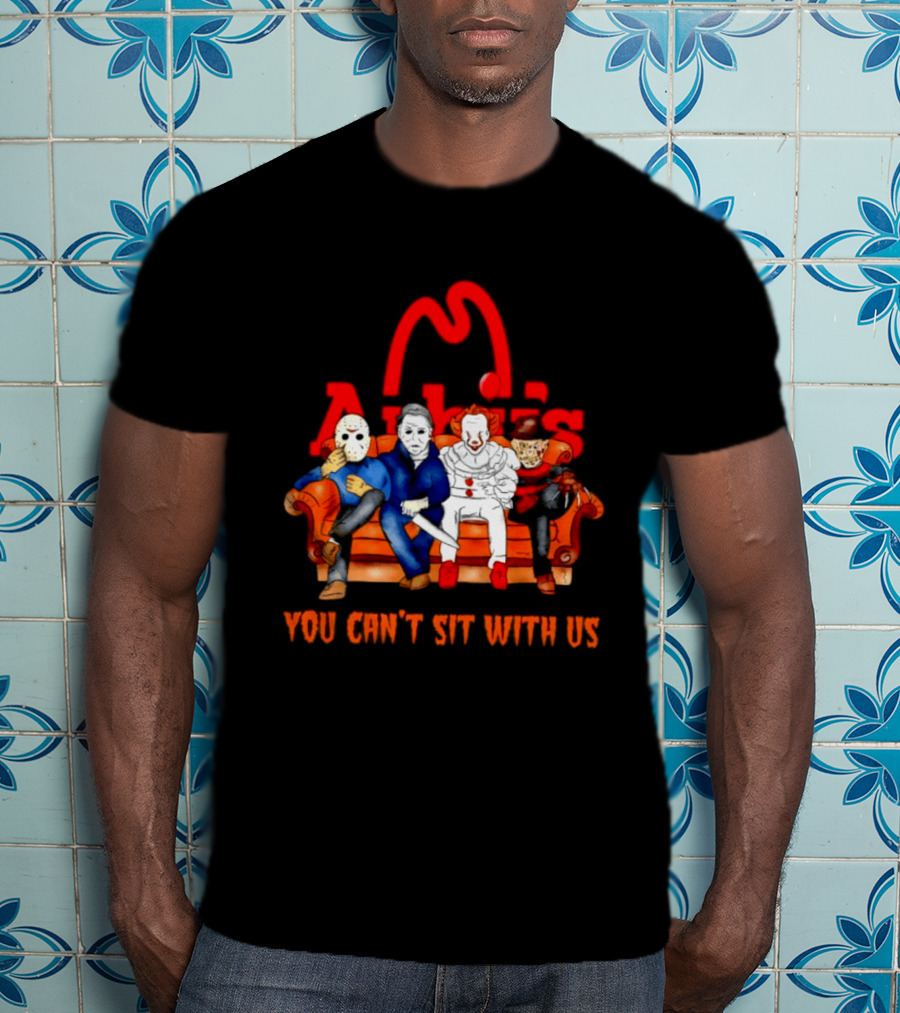 Arby's Horror Movie Friends Halloween 2026 You Can't Sit With Us T-Shirt