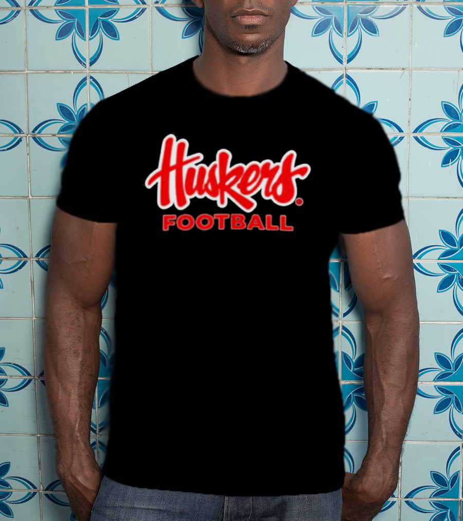 Huskers Football Nebraska Cornhuskers Red College Team Sports T-Shirt
