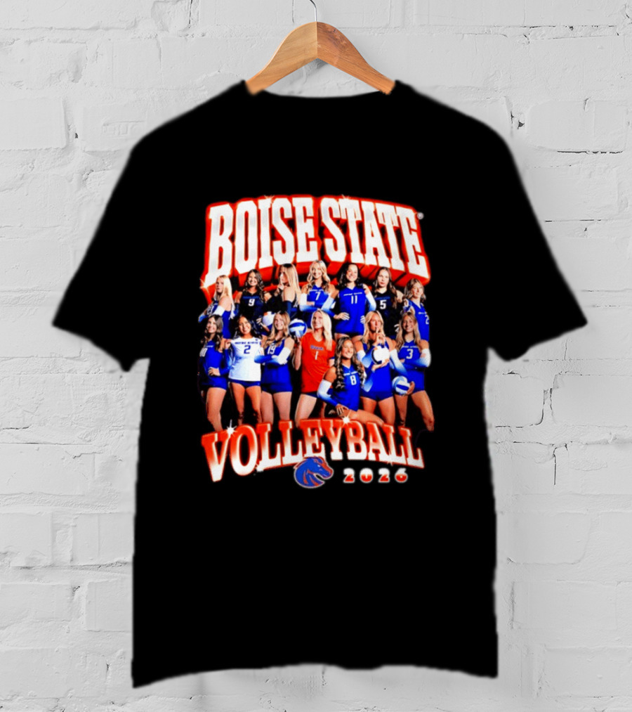 Boise State Volleyball 2026 NCAA Women's Team Collage T-Shirt