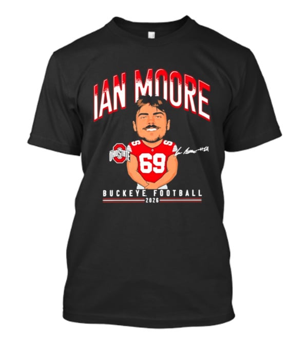 Ian Moore Ohio State Buckeyes Football 2024 Caricature 69 T-Shirt