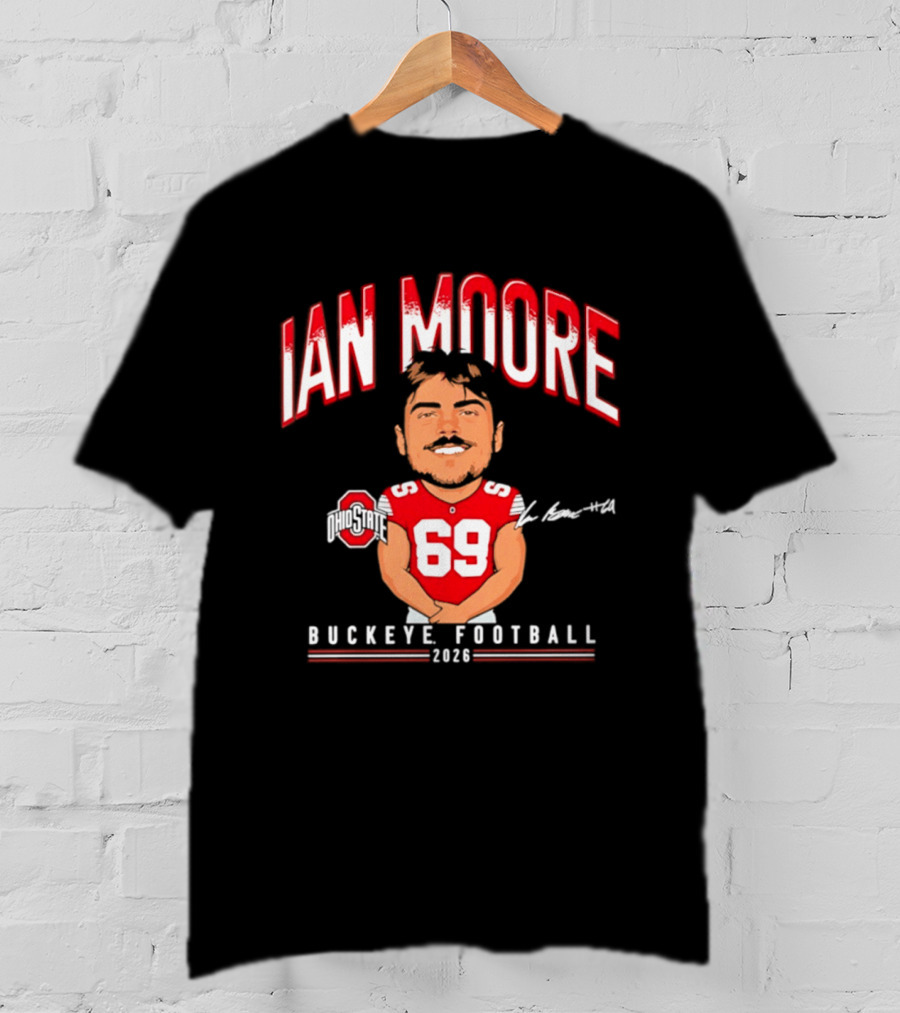 Ian Moore Ohio State Buckeyes Football 2024 Caricature 69 T-Shirt