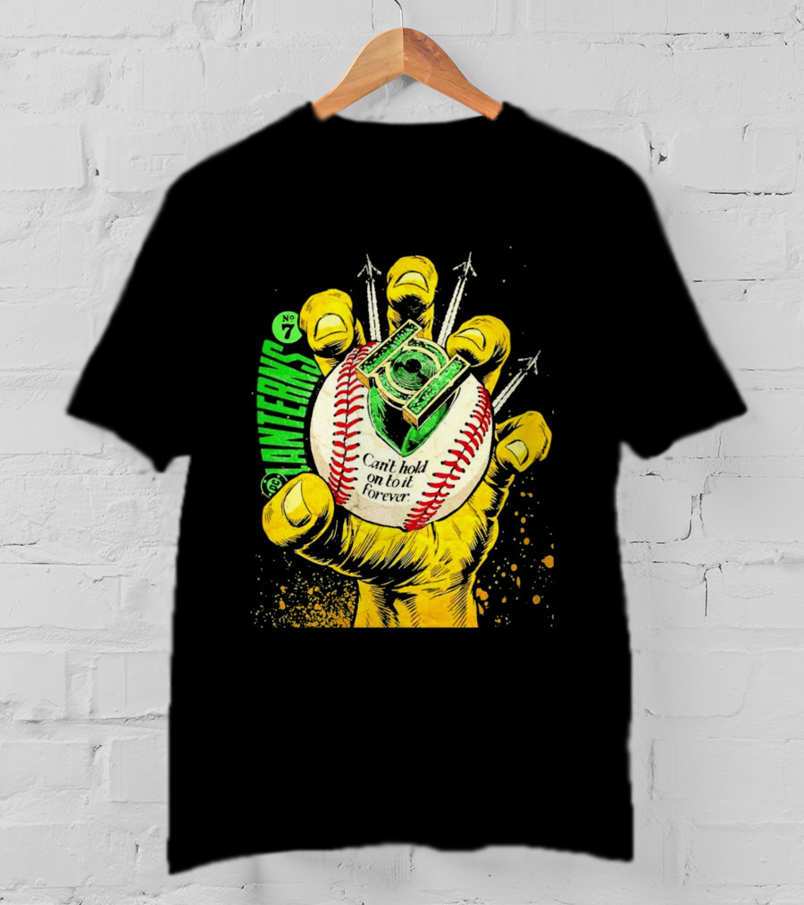 DC Comics Lanterns No 7 Can't Hold On To It Forever Baseball Glove T-Shirt