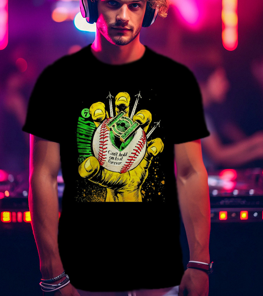 DC Comics Lanterns No 7 Can't Hold On To It Forever Baseball Glove T-Shirt