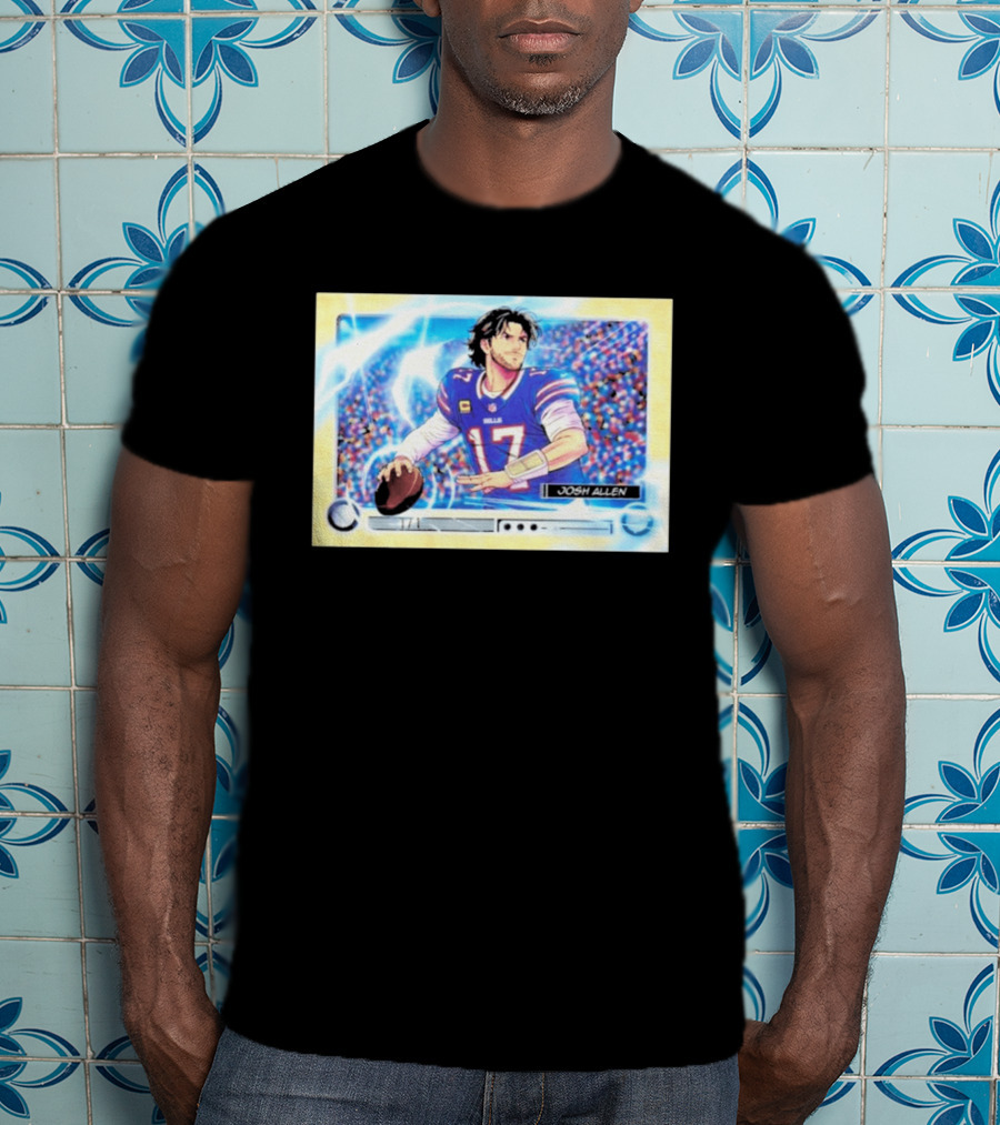 Josh Allen 1 Of 1 Anime Superfractor 2026 Bowman Football Card T-Shirt