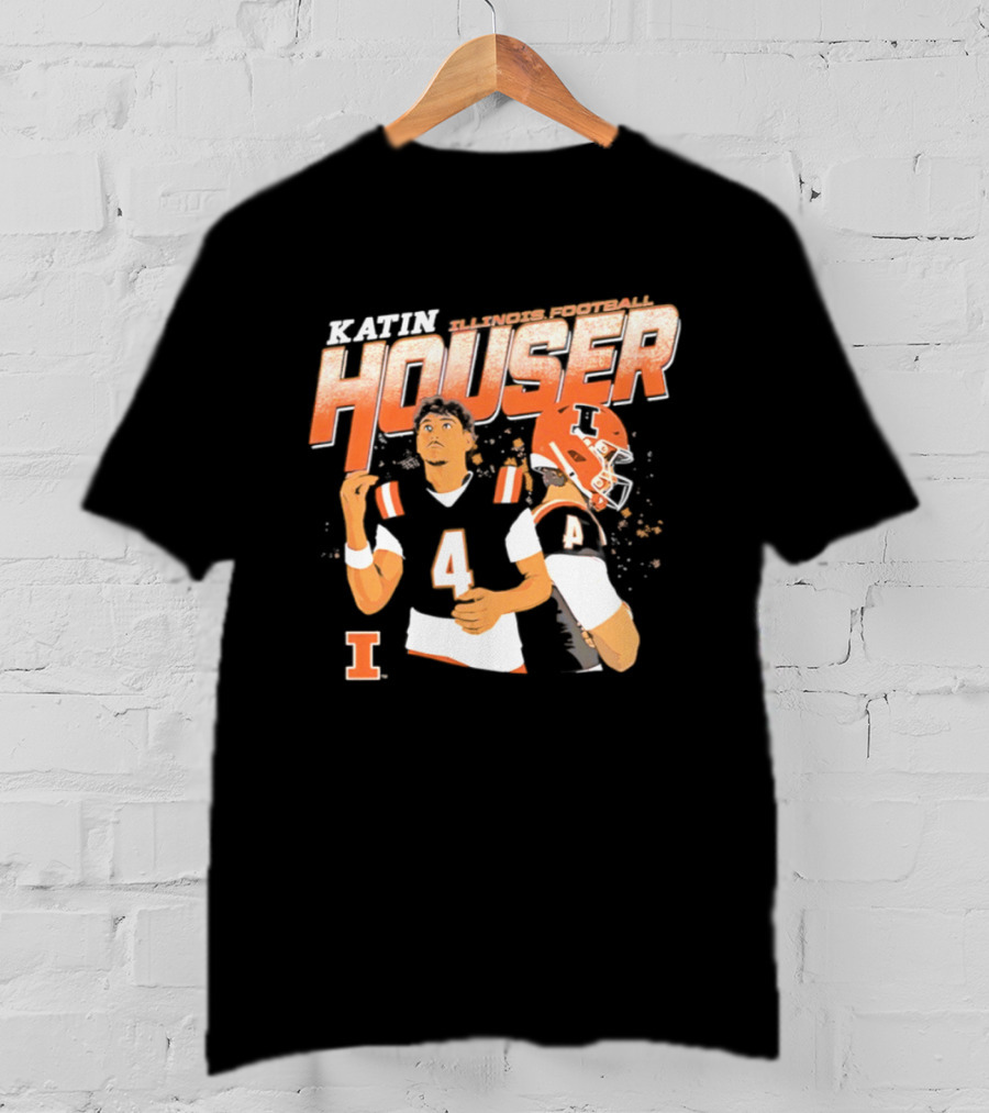 Katin Houser Illinois Fighting Illini Football T-Shirt