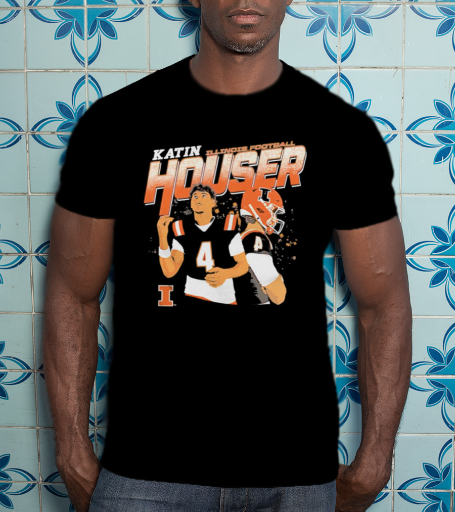Katin Houser Illinois Fighting Illini Football T-Shirt