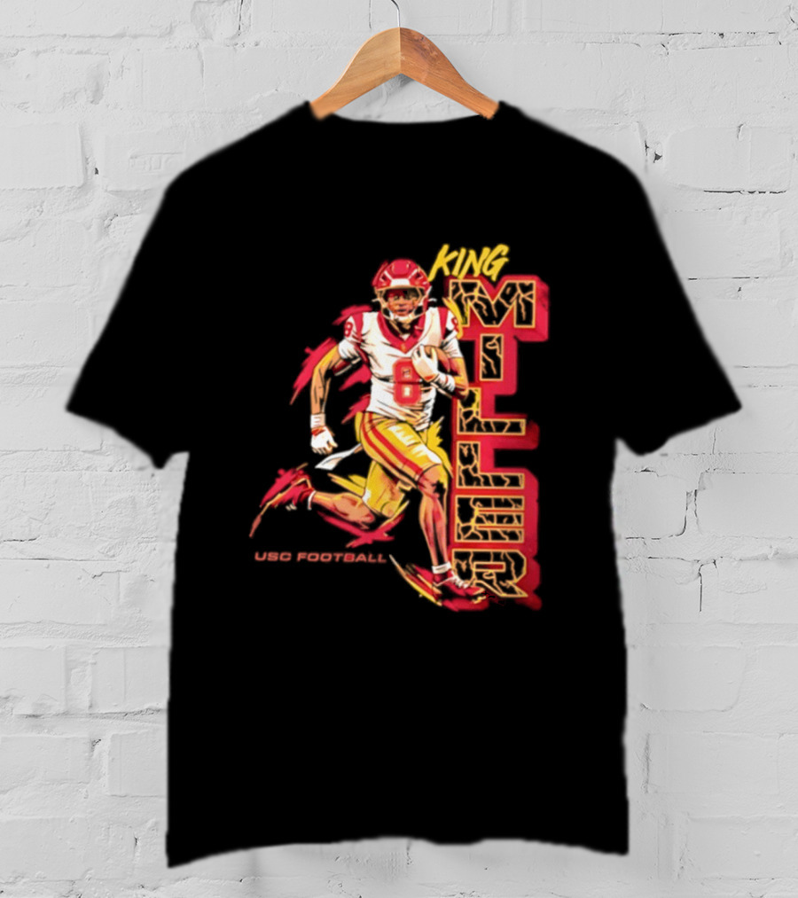 King Miller USC Trojans NCAA Football Player 8 Back Pedaling T-Shirt
