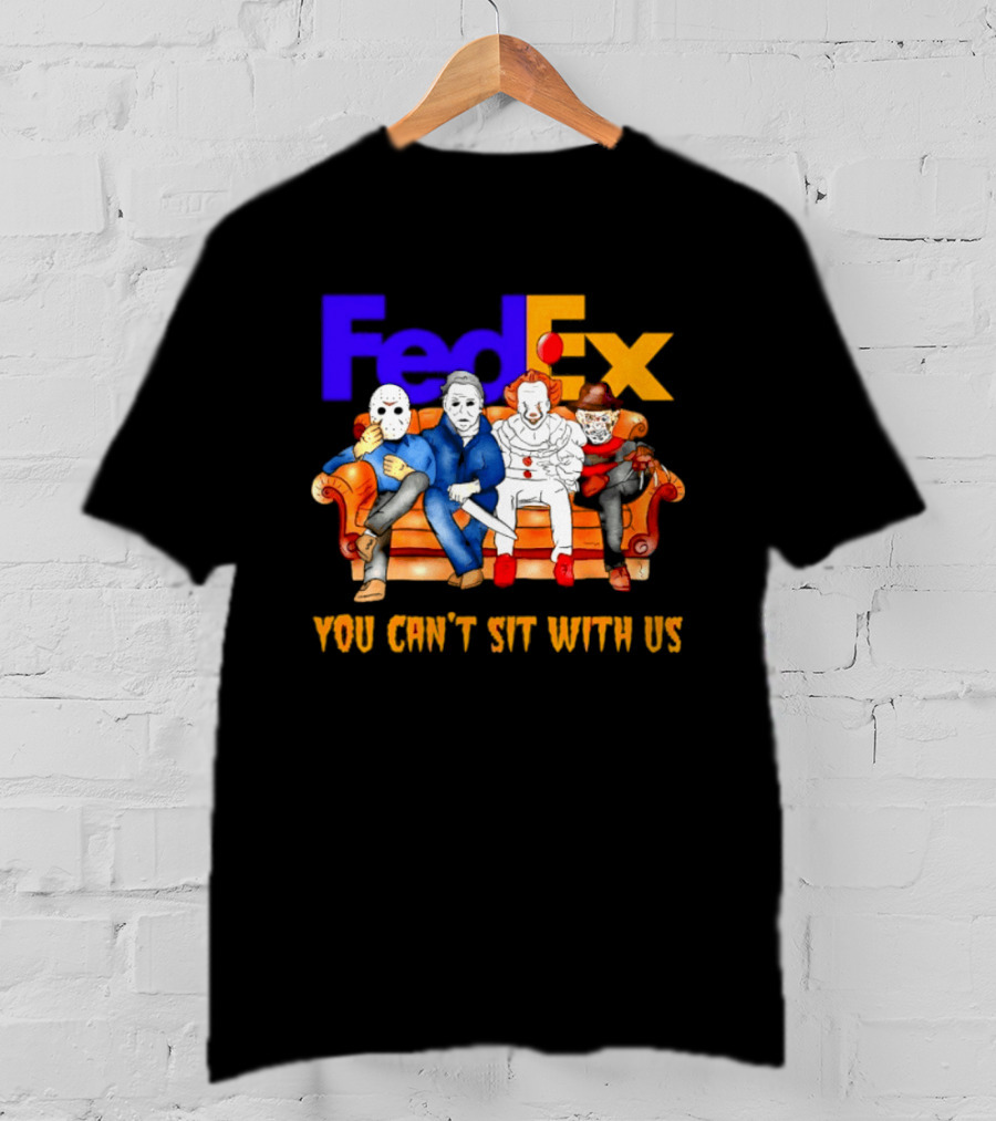 FedEx Horror Friends Halloween 2026 You Can't Sit With Us T-Shirt