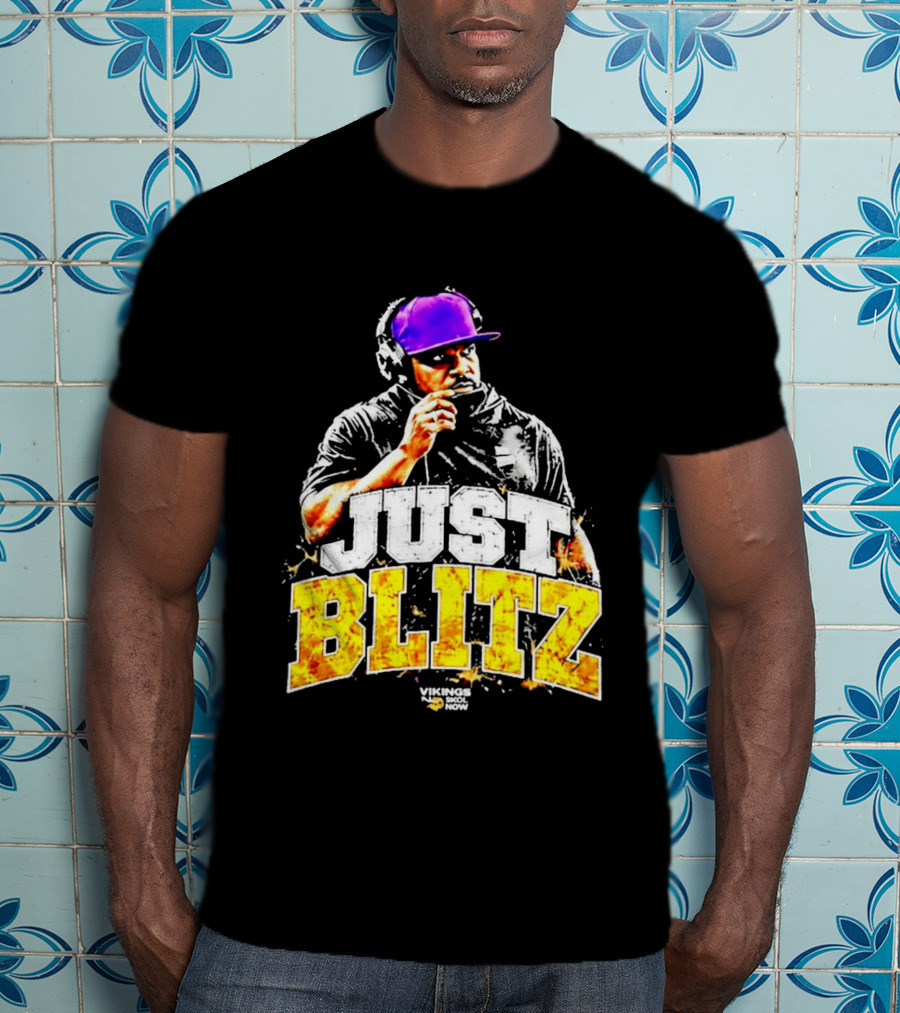 Just Blitz Football Coach Vikings Skol Now T-Shirt