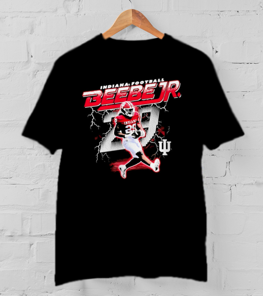 Indiana Football Beebe Jr. 29 Lightning Player IU T-Shirt