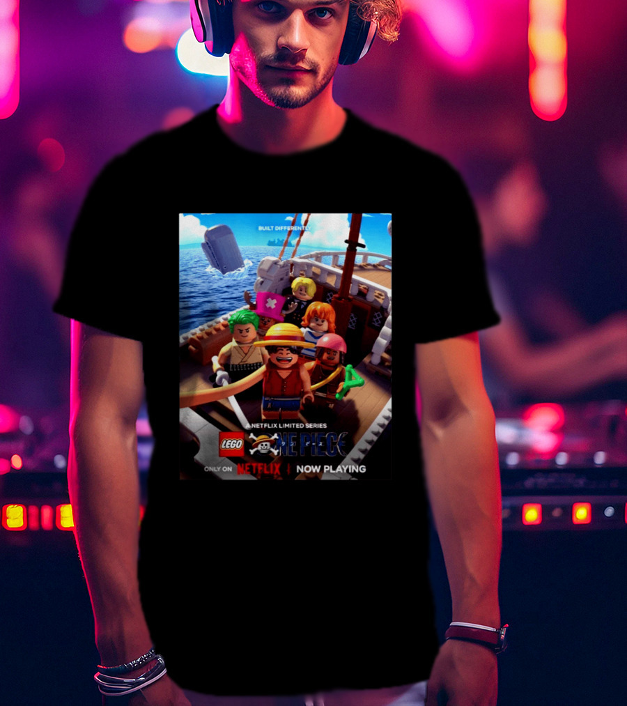 LEGO One Piece Netflix Limited Series Built Differently Now Playing T-Shirt