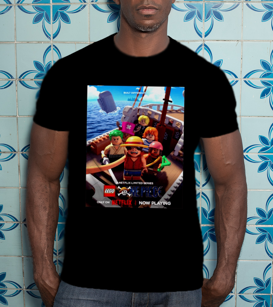 LEGO One Piece Netflix Limited Series Built Differently Now Playing T-Shirt