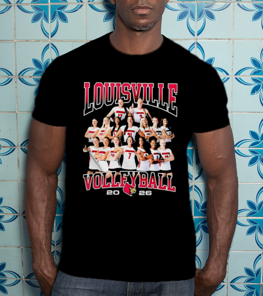 Louisville Volleyball 2026 NCAA Women's Team Cardinals T-Shirt