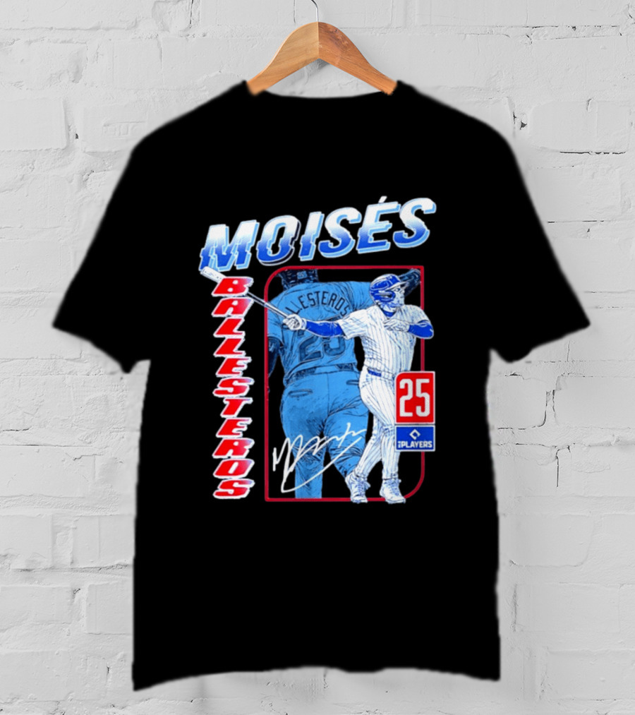 Moisés Ballesteros 25 Chicago Player Baseball T-Shirt