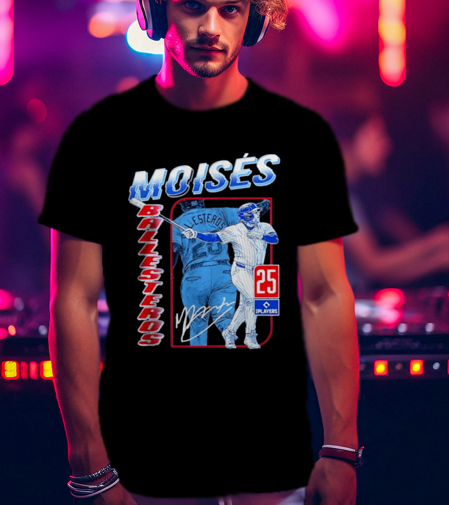 Moisés Ballesteros 25 Chicago Player Baseball T-Shirt