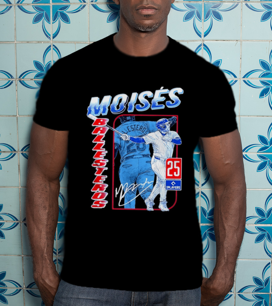 Moisés Ballesteros 25 Chicago Player Baseball T-Shirt