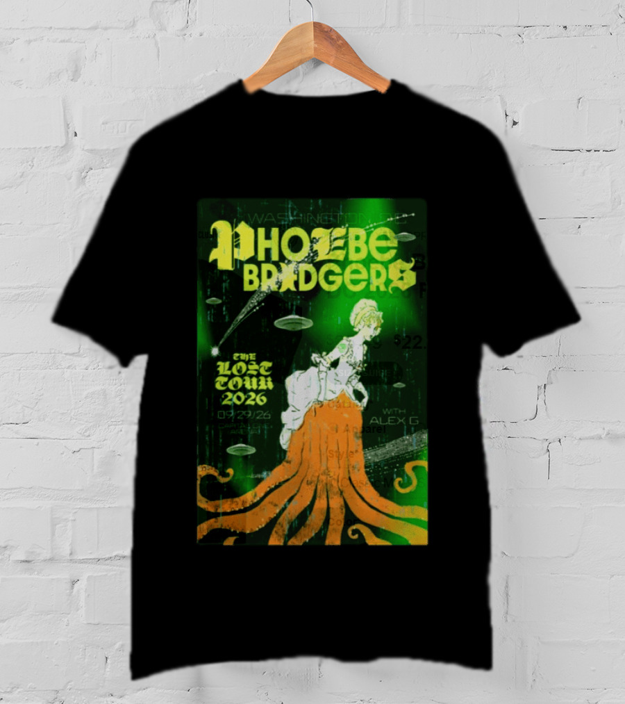 Phoebe Bridgers The Lost Tour 2026 Washington DC 09/29/26 With Alex G T-Shirt