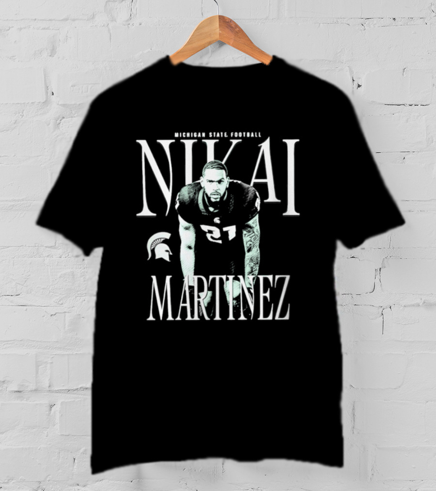 Michigan State Spartans Football Nikai Martinez T-Shirt