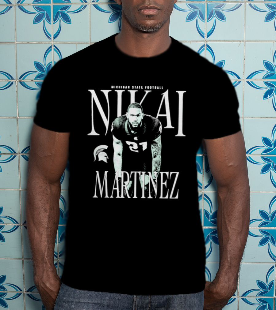 Michigan State Spartans Football Nikai Martinez T-Shirt