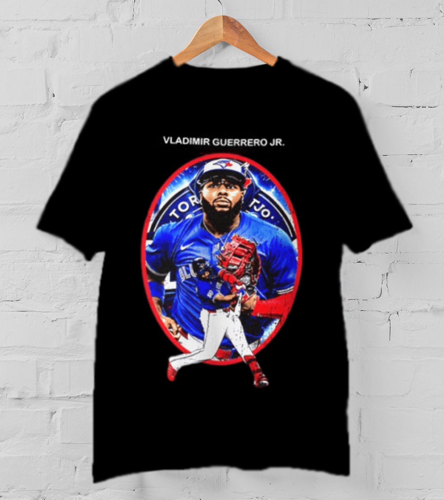 Vladimir Guerrero Jr Toronto Blue Jays Baseball Two Sided T-Shirt