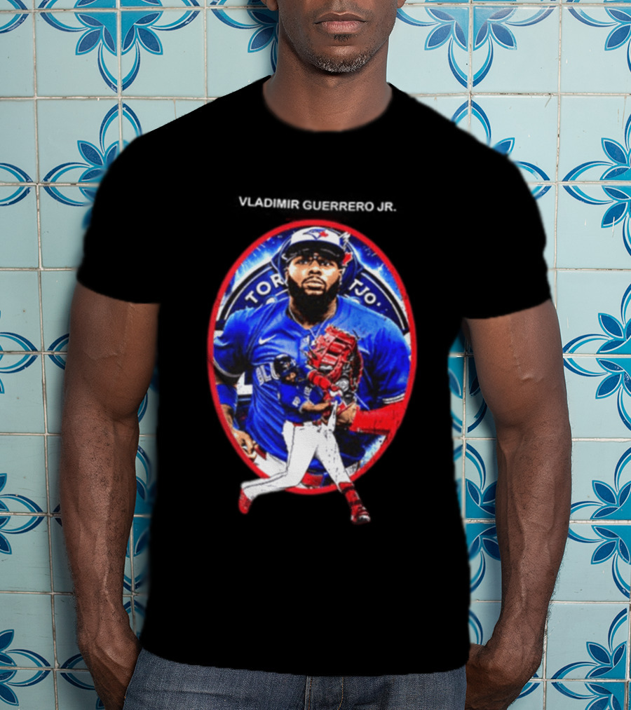 Vladimir Guerrero Jr Toronto Blue Jays Baseball Two Sided T-Shirt