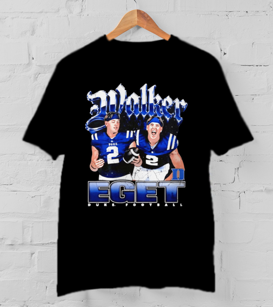 Walker Eget Duke Blue Devils Football 90s T-Shirt