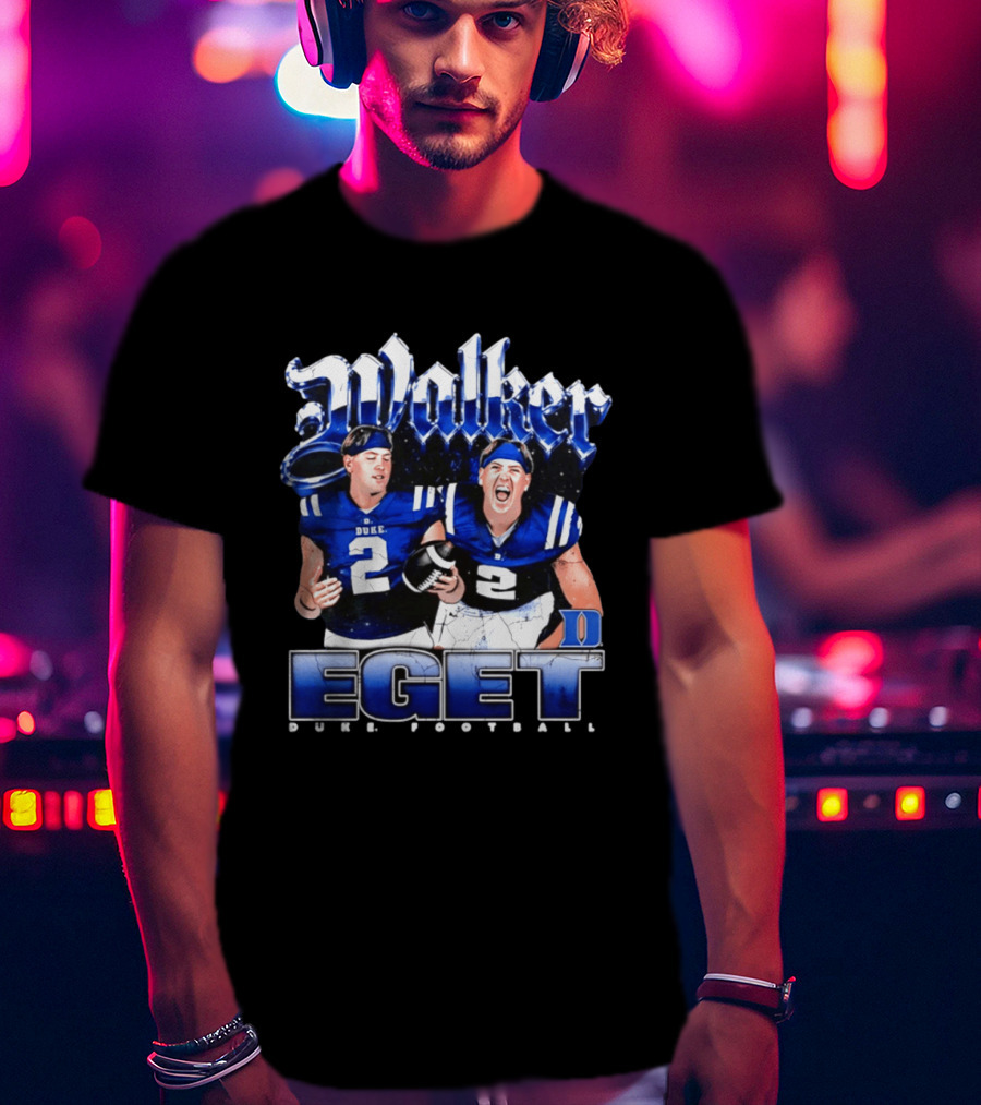 Walker Eget Duke Blue Devils Football 90s T-Shirt