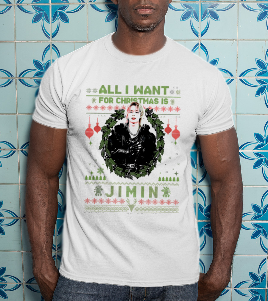 All I Want For Christmas Is Jimin BTS Ugly Christmas T-Shirt