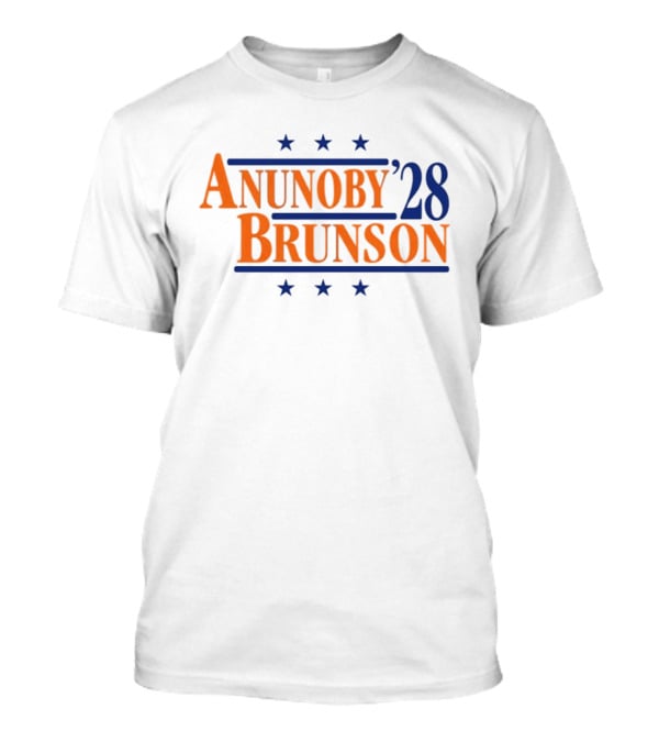 Anunoby Brunson 28 New York Knicks Stars Basketball T-Shirt