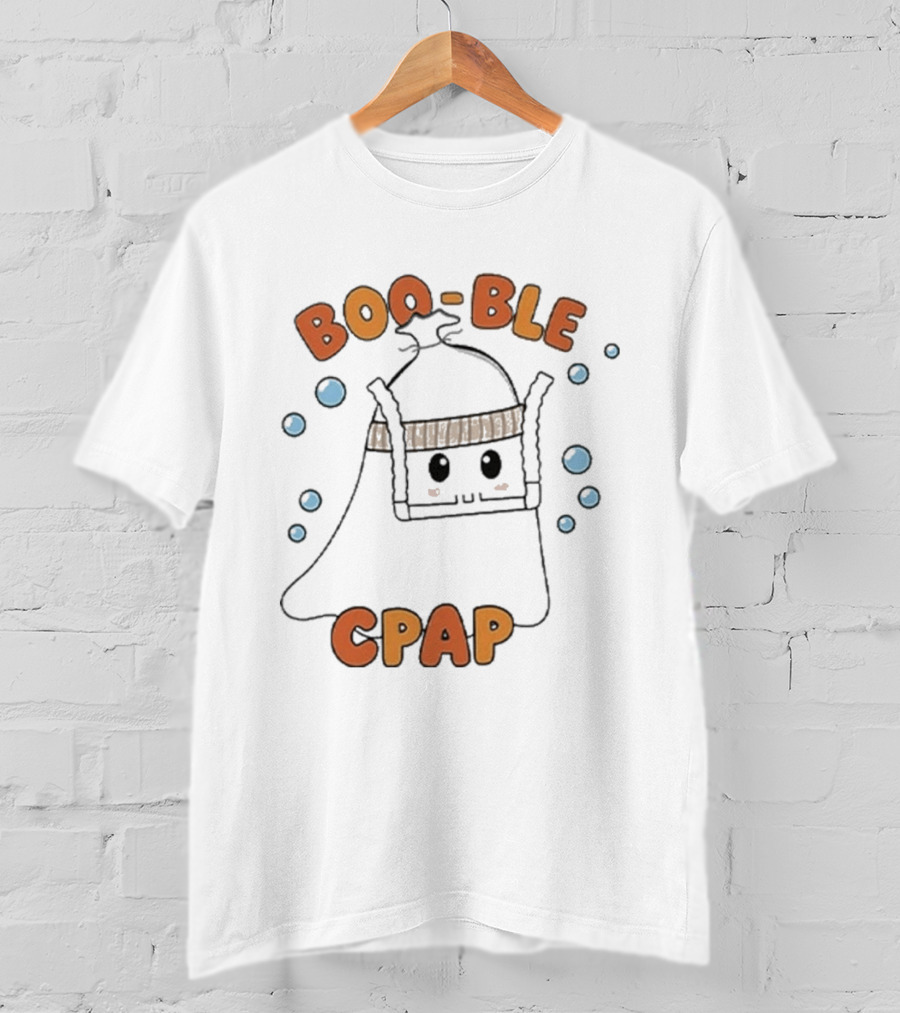 Boo Ble CPAP Ghost With Bubbles T-Shirt